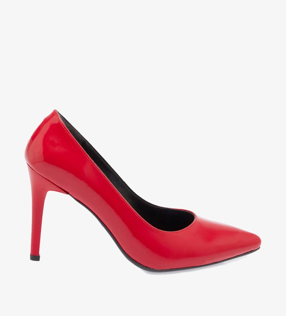 Tergan Kırmızı Tergan Vegan Stiletto