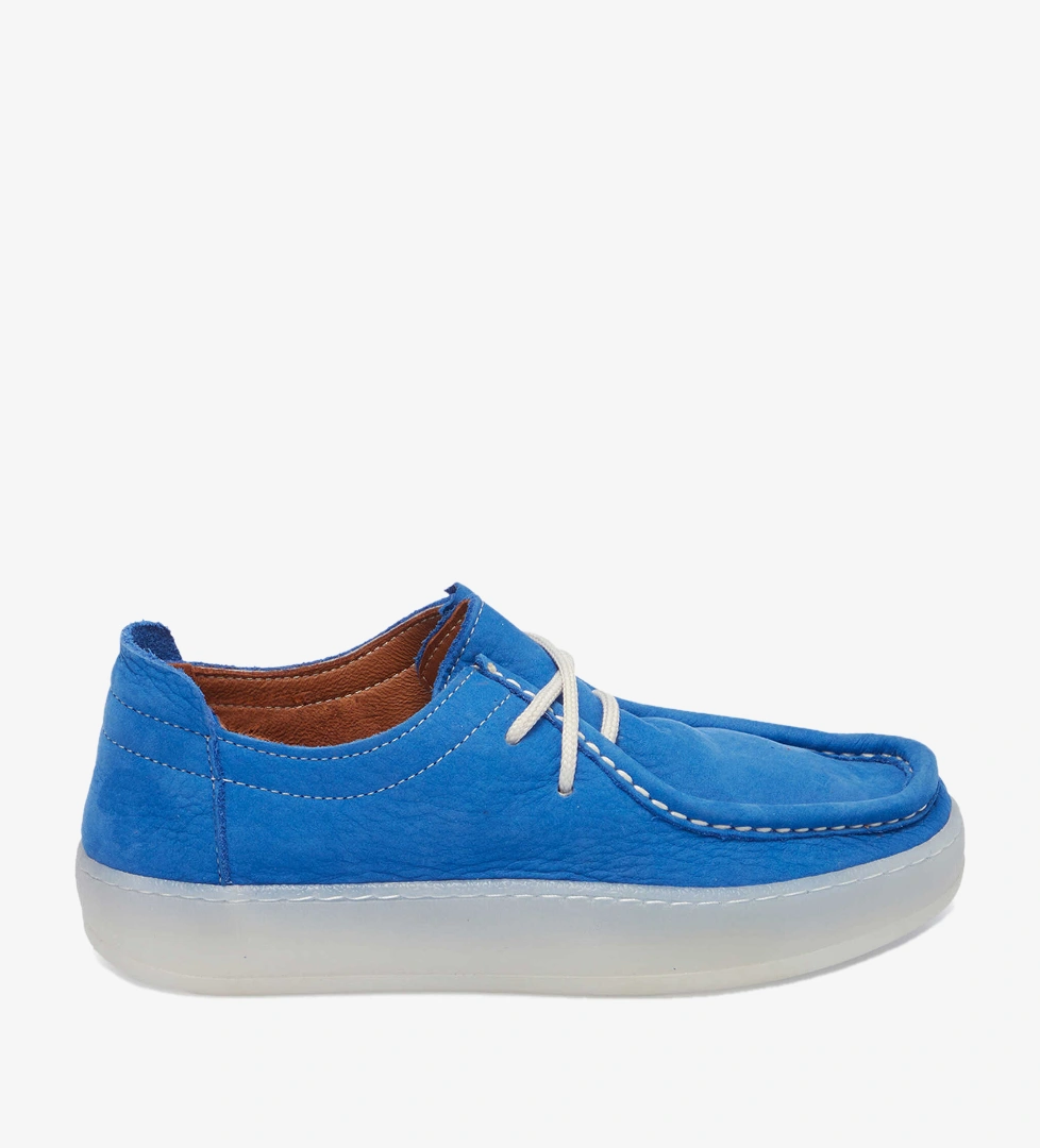 Mavi Hakiki Nubuk Deri Kadın Loafer - K24I1AY67501-K25