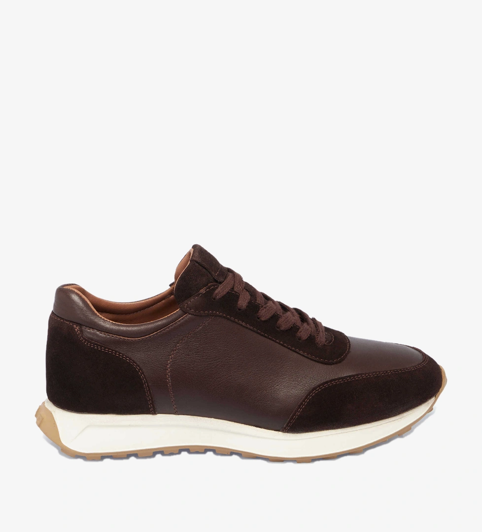 Kahverengi Hakiki Deri Erkek Sneaker - E24S1AY57022-W20