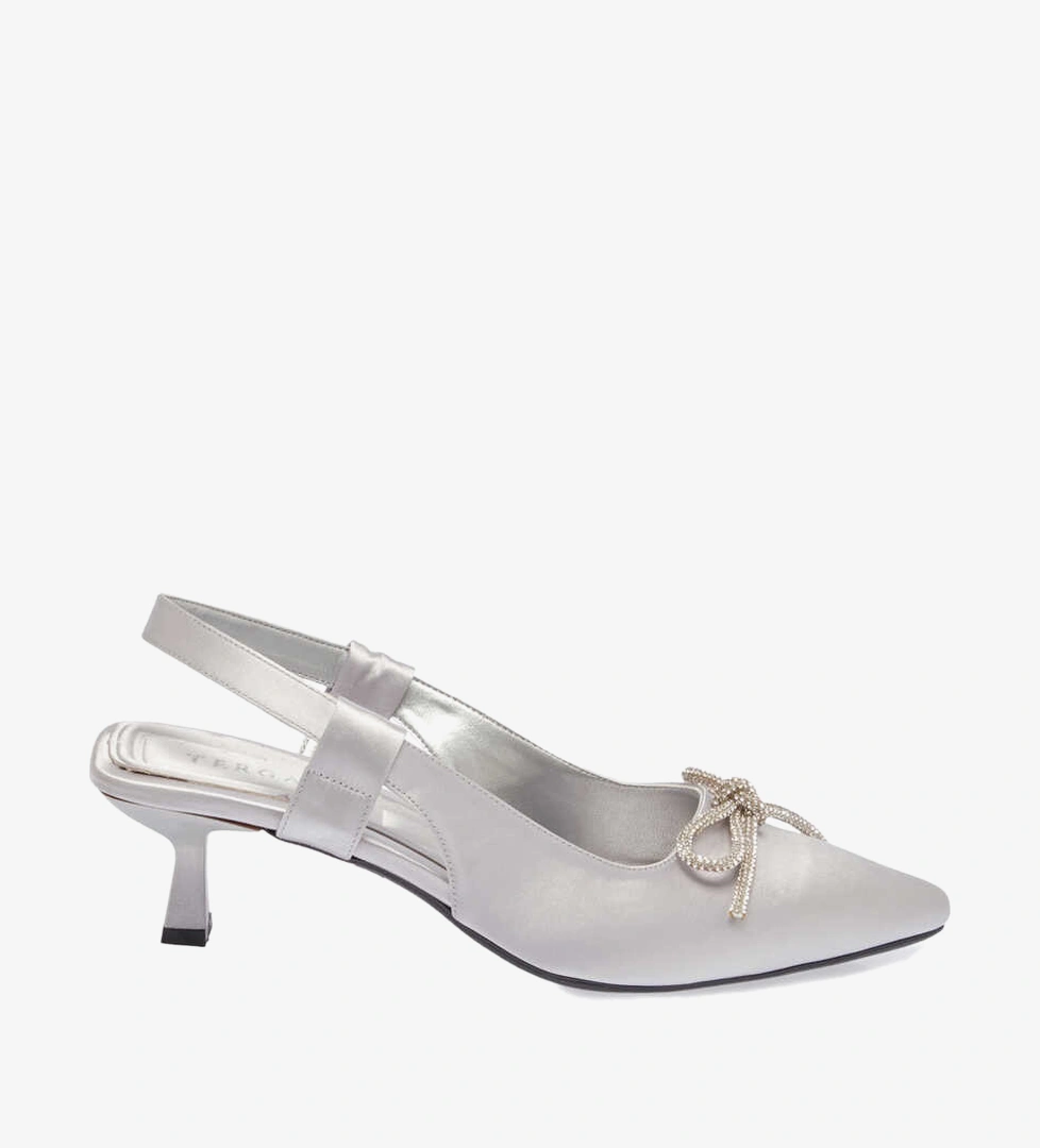 Tergan Gri Tergan Tekstil Stiletto