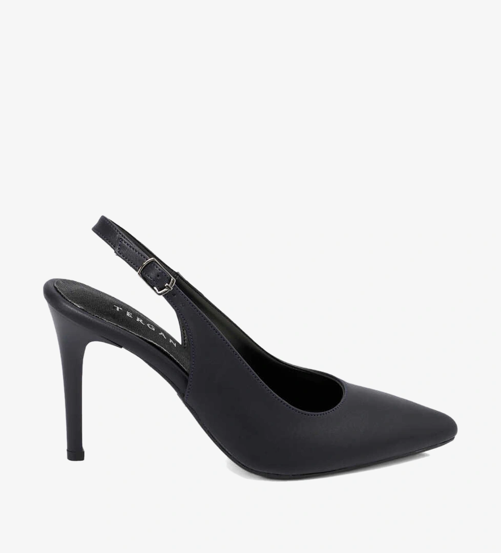 Tergan Lacivert Tergan Vegan Stiletto