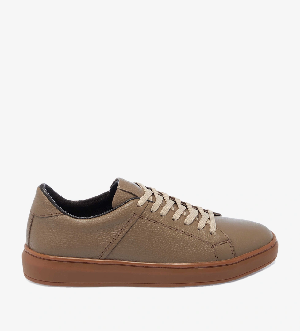 Vizon Hakiki Deri Erkek Sneaker - E25I1AY57292-A44