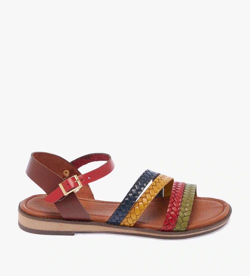 Çok Renkli Hakiki Deri Kadın Sandalet - K25Y1SN68065-K2N