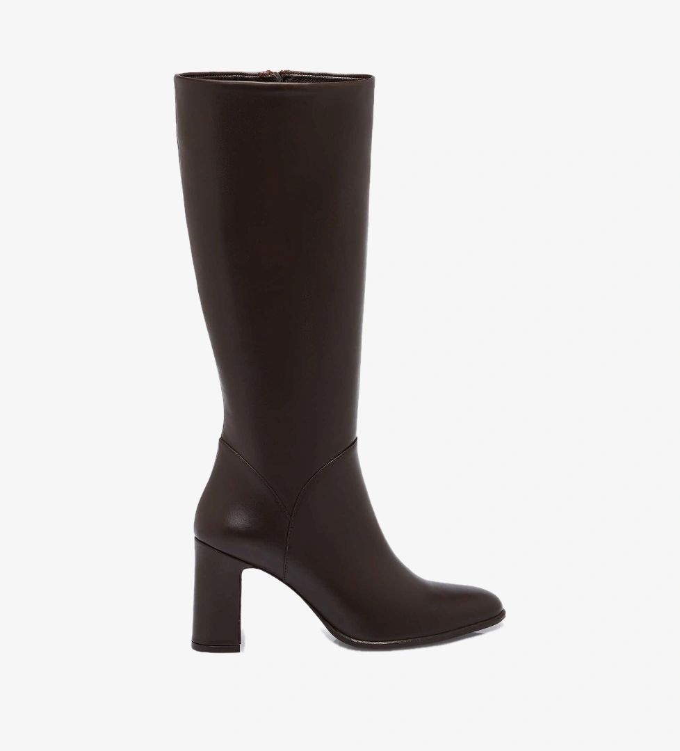 Kahverengi Hakiki Deri Kadın Çizme - K25K1CM68278-A24