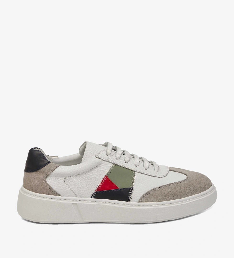 Beyaz Hakiki Deri Erkek Sneaker - E25I1AY57310-B69