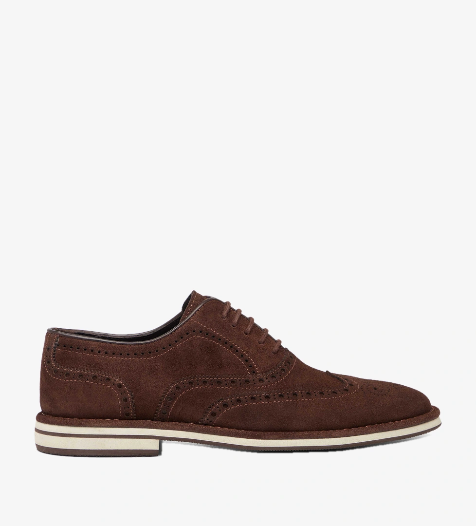Kahverengi Hakiki Süet Deri Erkek Loafer - E26I1AY57684-B85