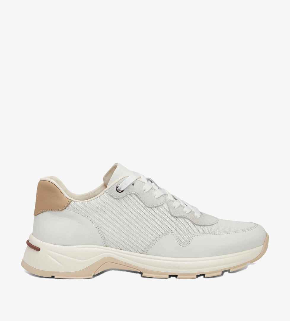 Beyaz Hakiki Deri Erkek Sneaker - E26I1AY57584-K3K
