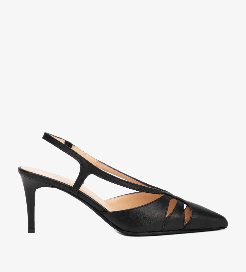 Siyah Hakiki Deri Kadın Stiletto - K26Y1AY68389-A23