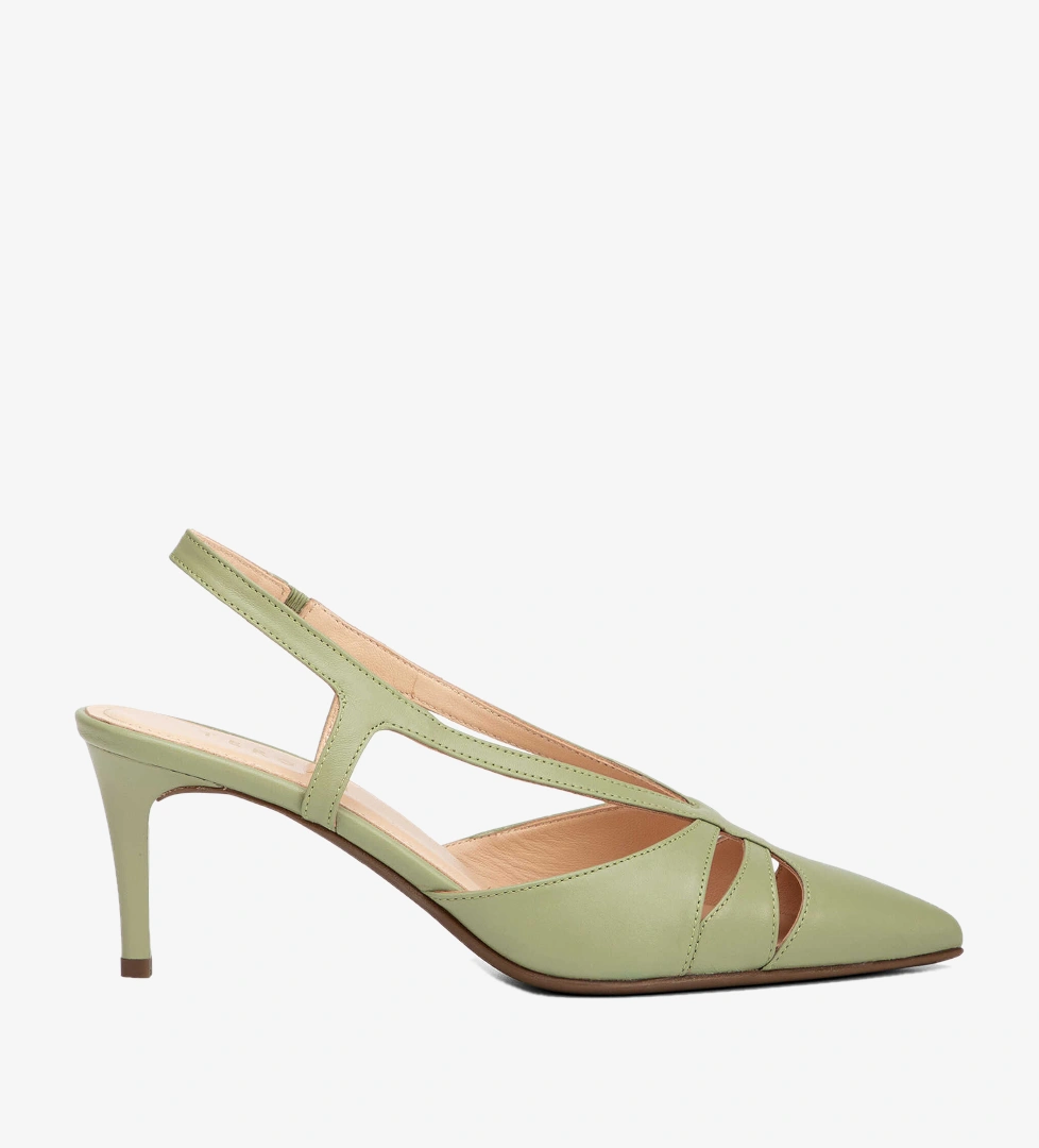 Yeşil Hakiki Deri Kadın Stiletto - K26Y1AY68389-G81