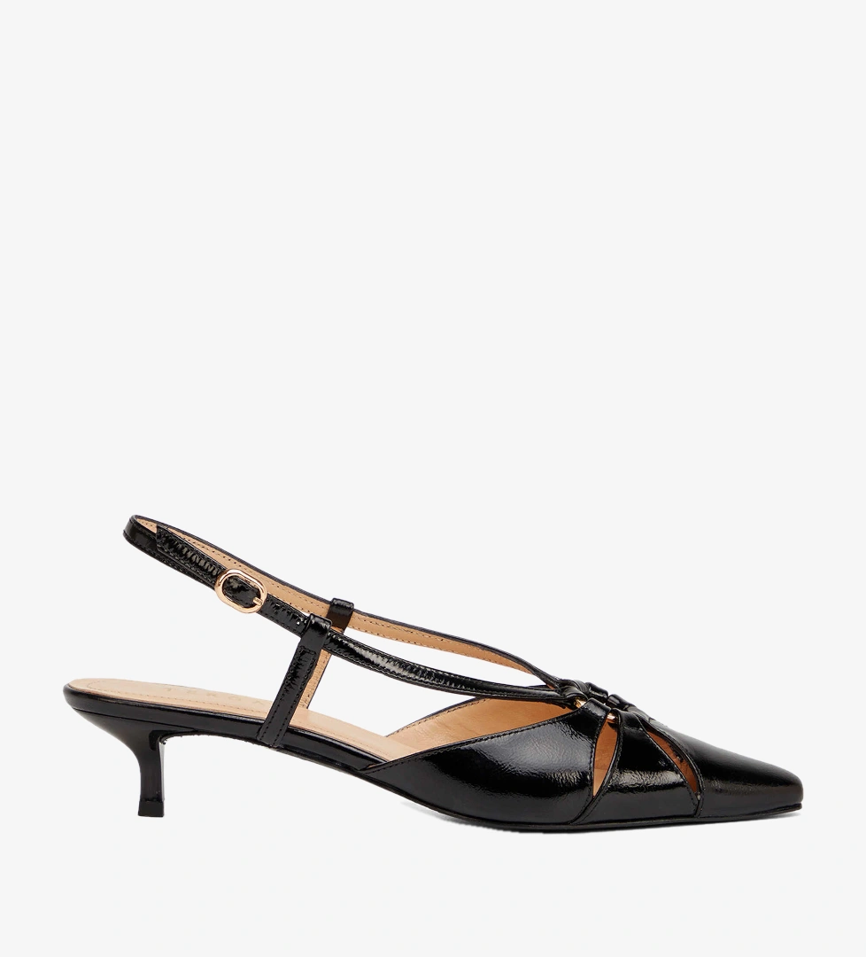 Siyah Hakiki Rugan Deri Kadın Stiletto - K26Y1AY68396-A07