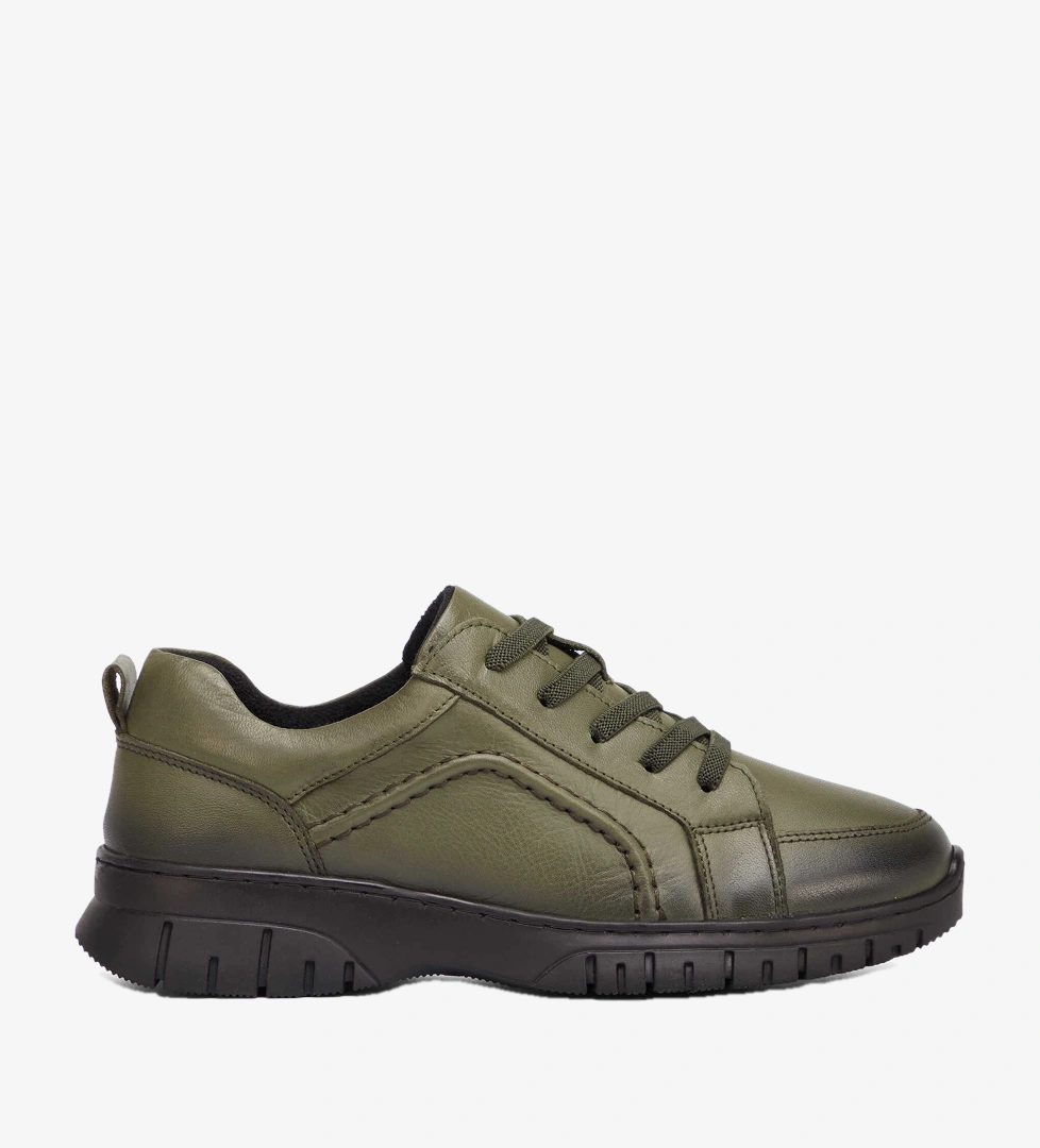 Haki Hakiki Deri Kadın Sneaker - K26S1AY68810-H48