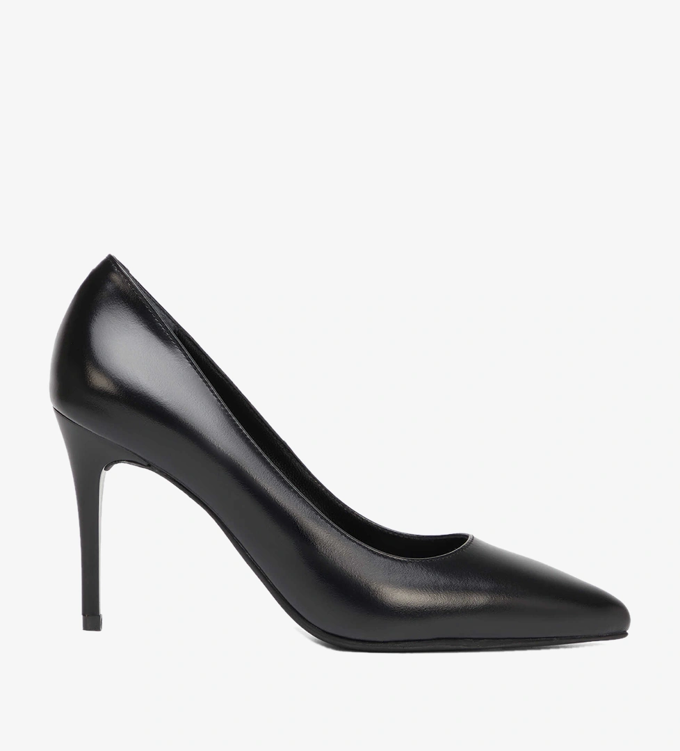 Siyah Hakiki Deri Kadın Stiletto - K26S1AY68854-A23