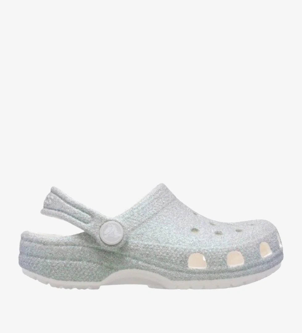 Crocs Classic Iridescent Glitter CgK Beyaz Terlik