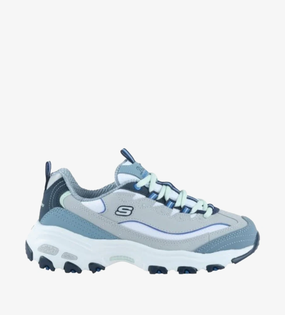 Skechers D'Lites - Cool Change 13143-GYBL Gri Günlük Sneaker