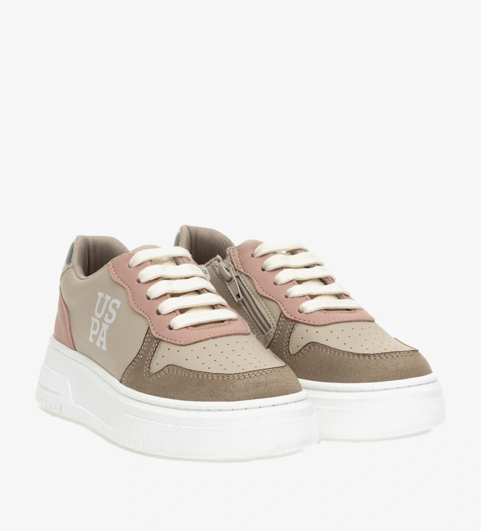 Kız Çocuk Bej Sneaker Ayakkabı