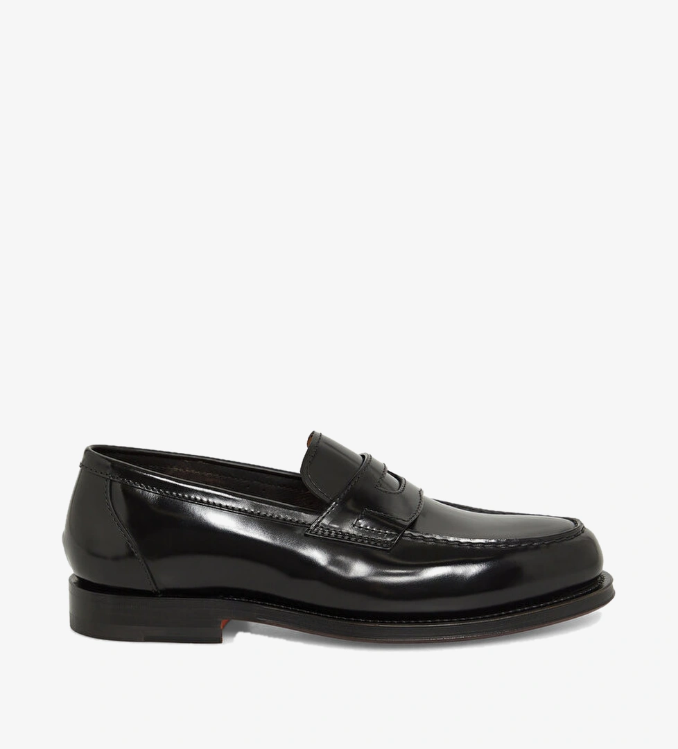 Santoni Siyah Santoni Bantli