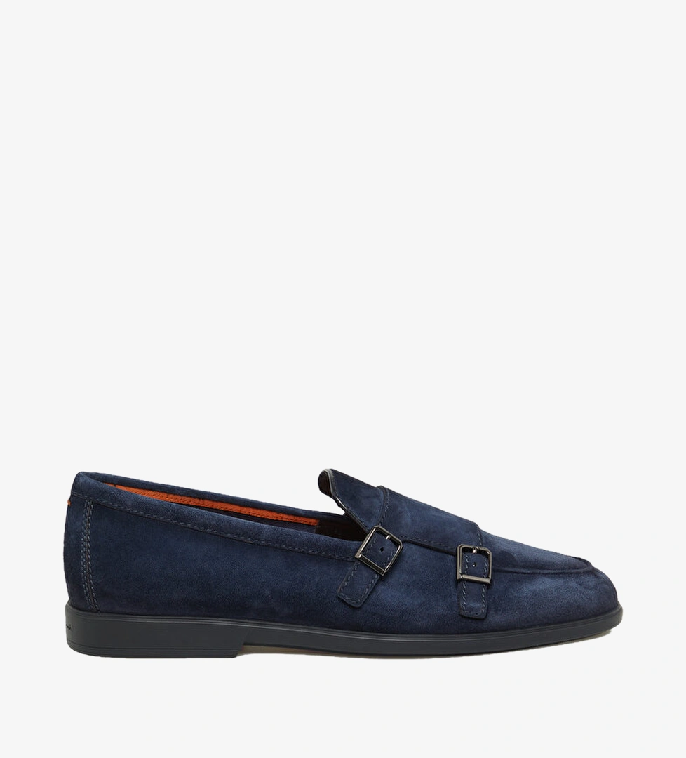 Santoni Mavi Santoni Çift Tokali