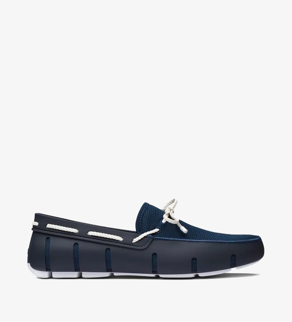 Braided Lace Loafer Lacivert Erkek Ayakkabı