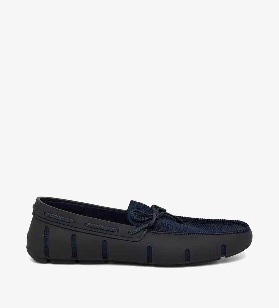 Braided Lace Loafer Lacivert Erkek Ayakkabı