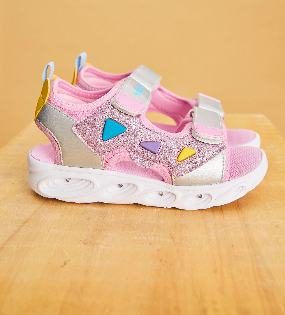 Vicco Hilda Işıklı Kız Bebek Pembe Sandalet