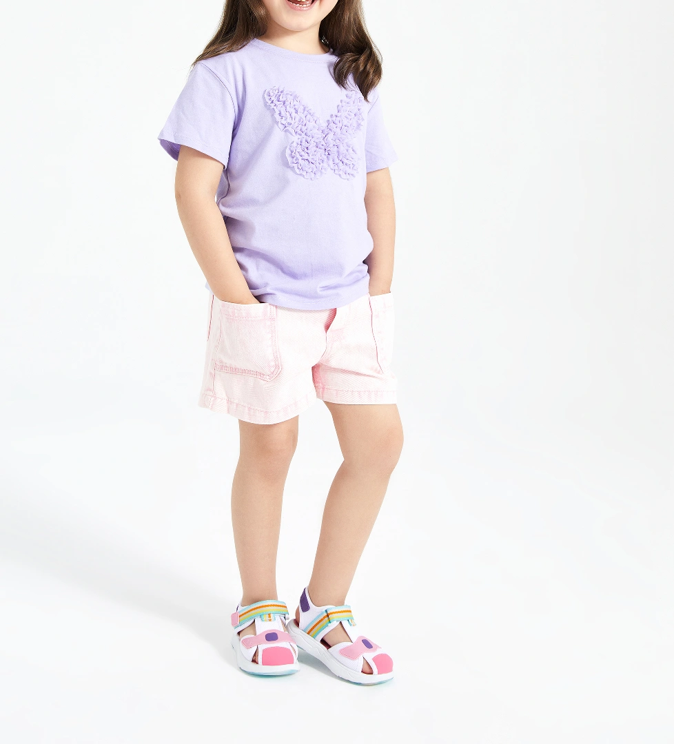 Vicco Flow II Hafif Kız Bebek Beyaz/Pembe Sandalet