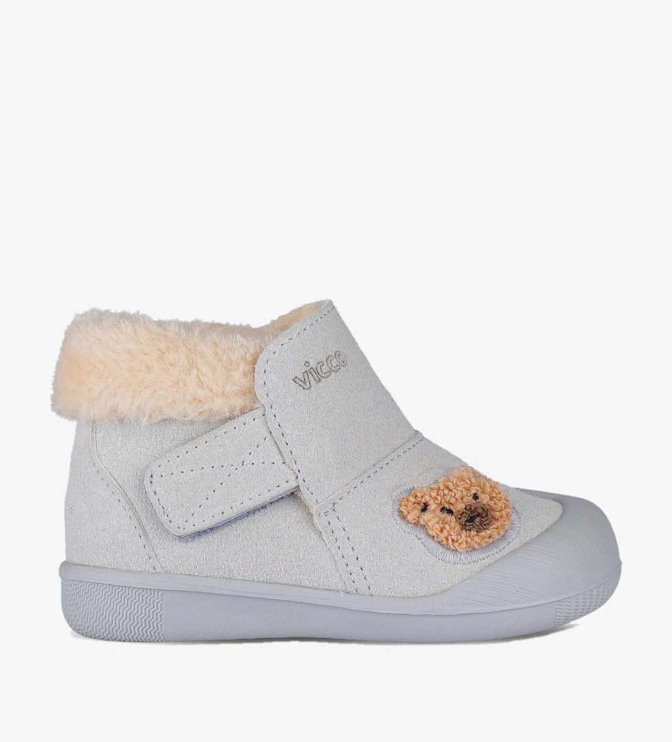 Vicco Kind Kürklü Unisex İlk Adım Gri Bot