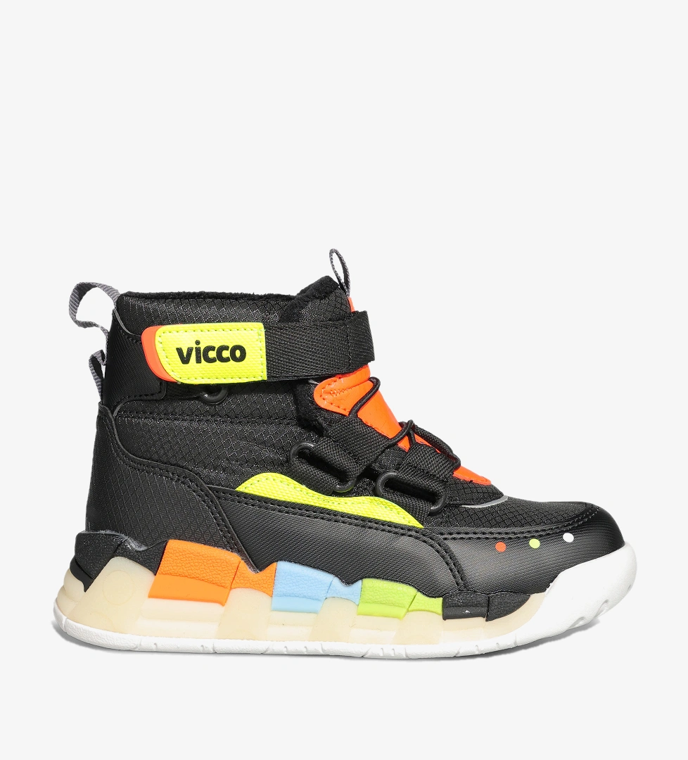 Vicco Lesi Hafif Erkek Çocuk Siyah Bot