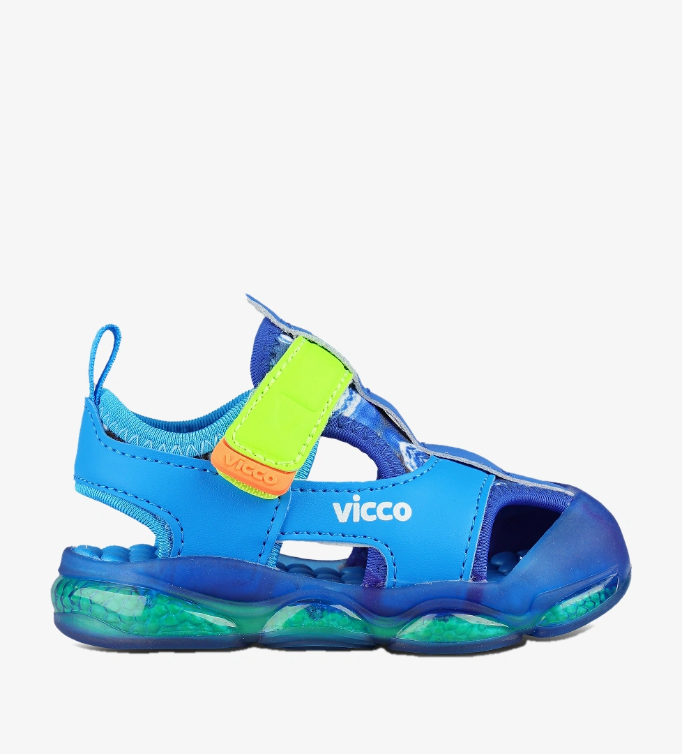 Vicco Live Işıklı Erkek Bebek Saks Mavi Sandalet