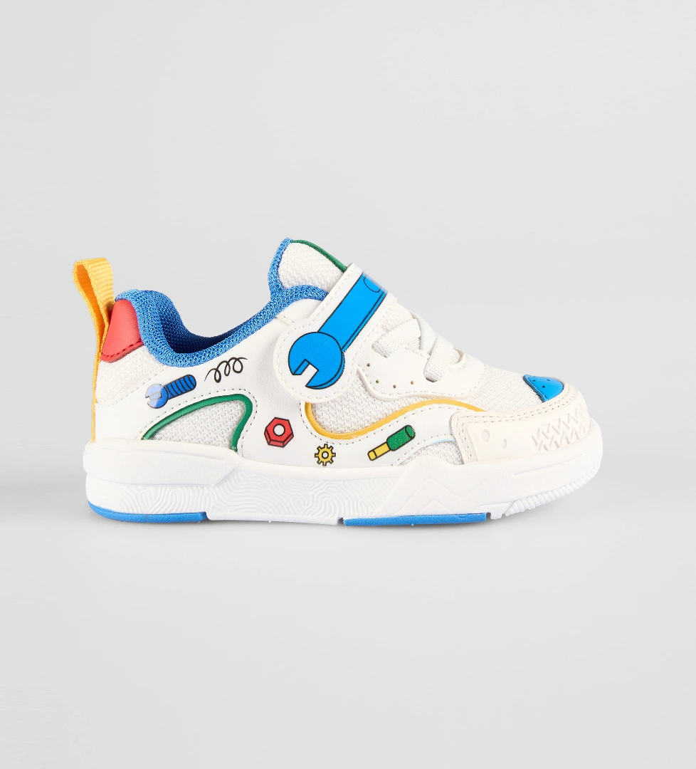 Vicco Repair Baskılı Erkek Bebek Beyaz Sneaker