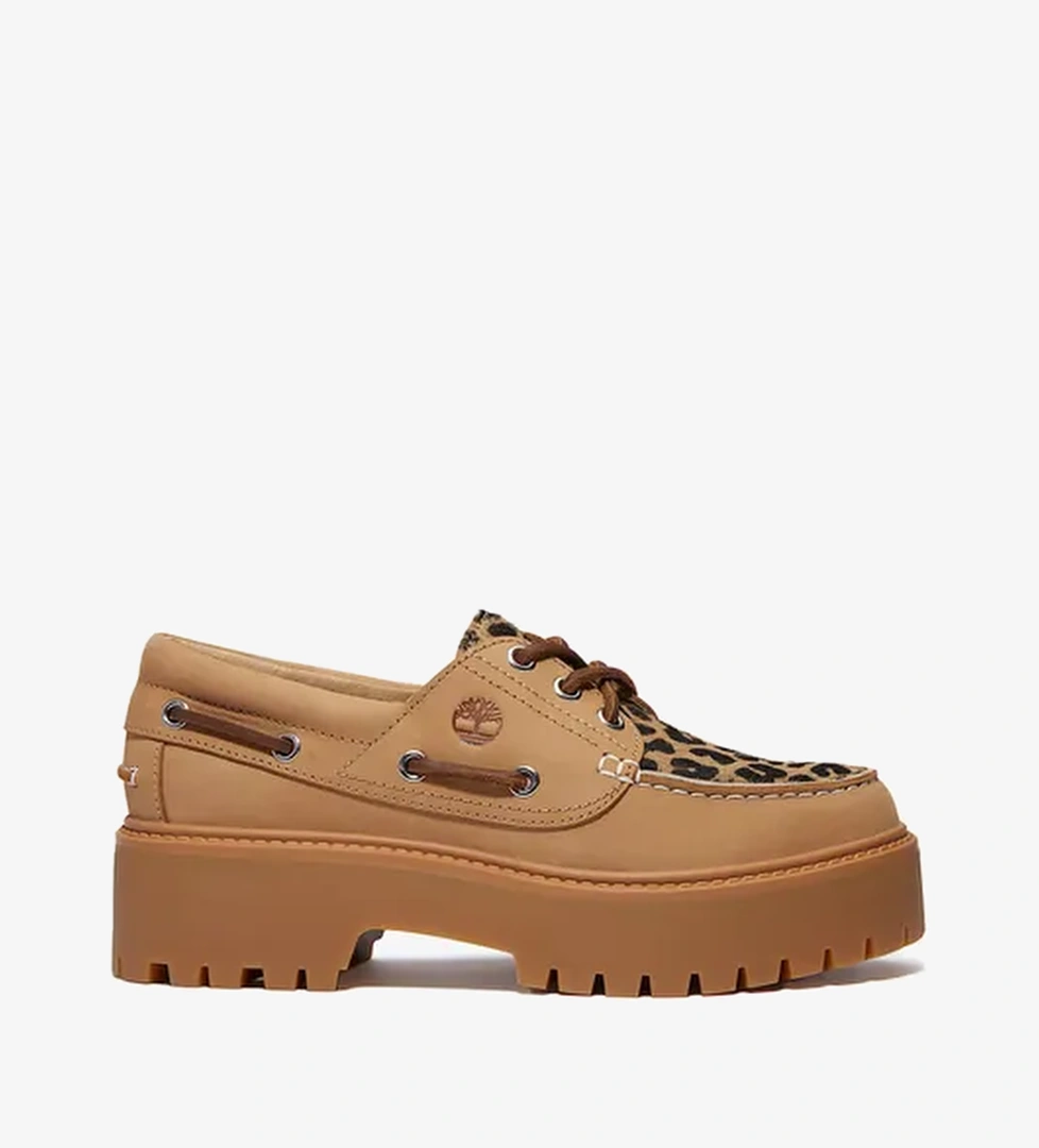 Stone Street Boat Leopard Pattern 'Medium Beige' - Görsel 1