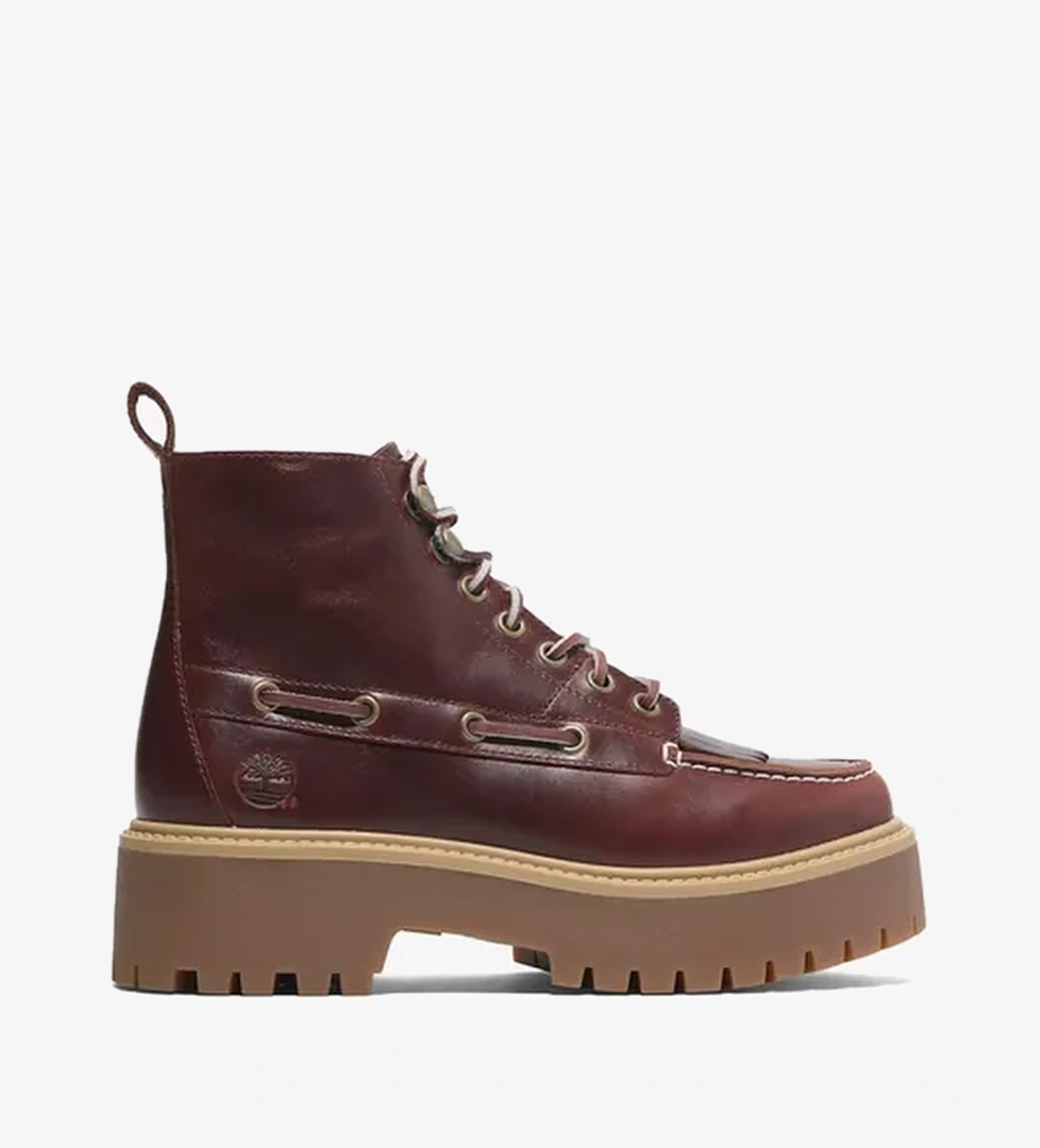 Timberland Timberland Stone Street Mid Lace Boot Up 'burgundy' Kadın Kahverengi Bot model görseli