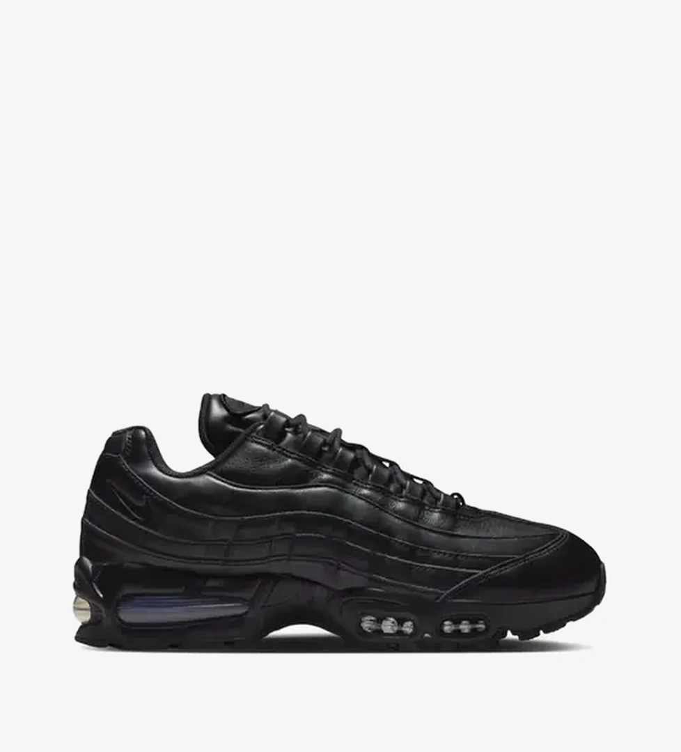 Nike Air Max 95 Big Bubble Leather 'Triple Black' model görseli