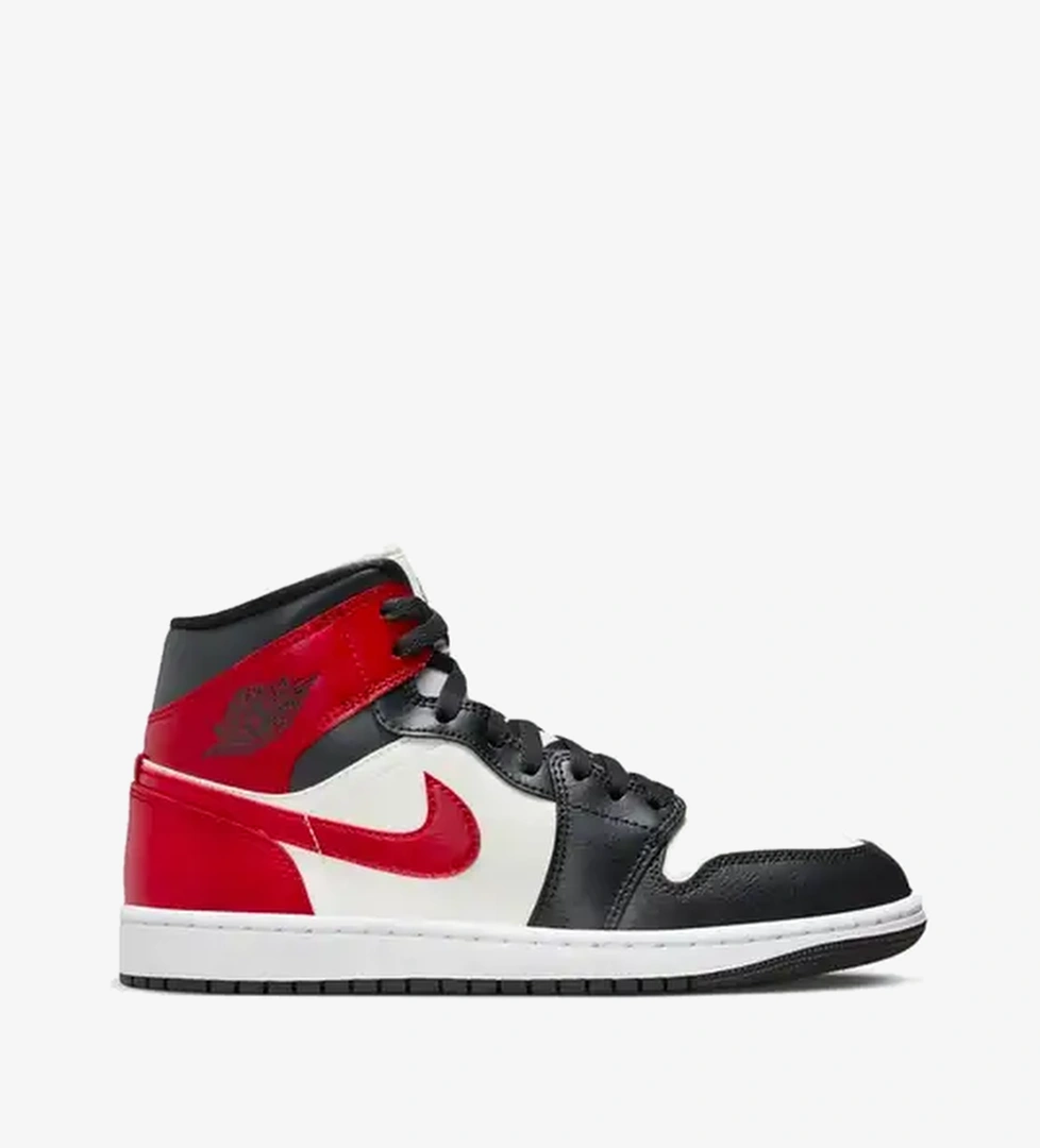 Air Jordan 1 Mid 'Black Toe' (W) - Görsel 1