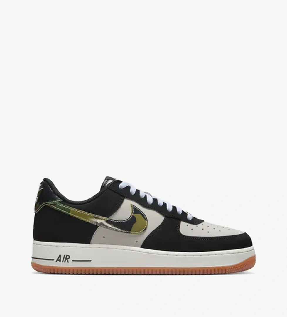 Air Force 1 Low '07 LV8 'Black Patent Camo Swoosh'