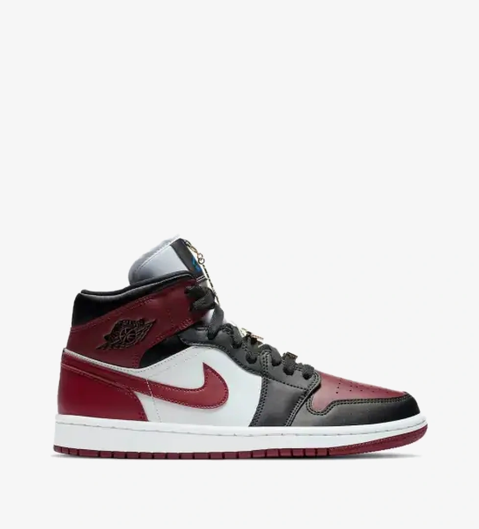 Jordan Air Jordan Bordo 1 Mid SE 'Black Dark Beetroot' (W) Wunder'de! Bordo - 1. görsel