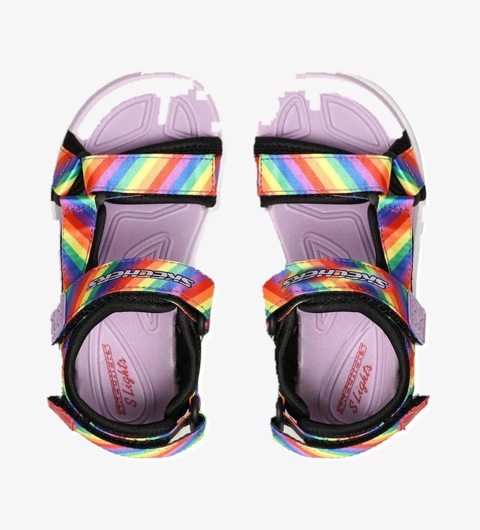 Skechers Skechers Hypno Splash - Rainbow Lights Çocuk Işıklı Renkli Sandalet model görseli