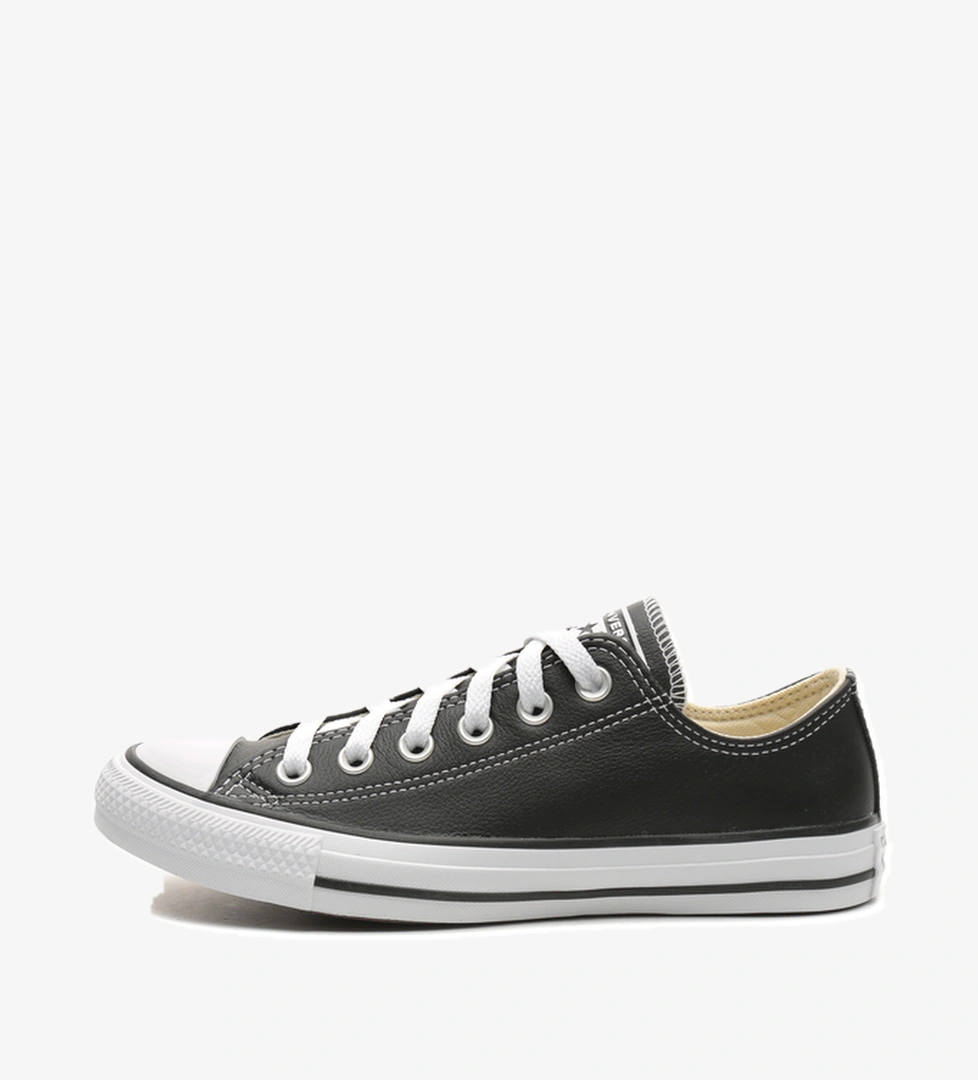 Converse Chuck Taylor All Star Leather Erkek Spor Ayakkabı Siyah - Görsel 1