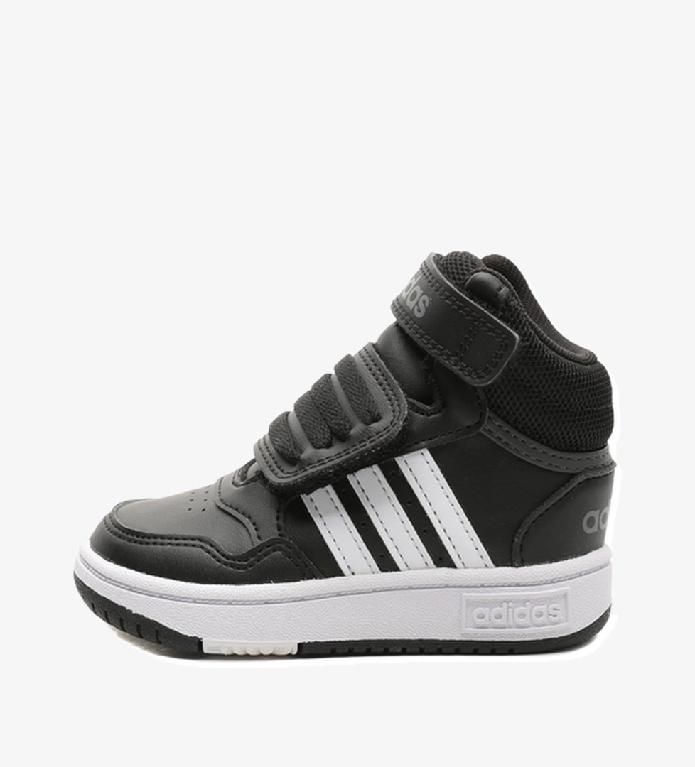 adidas Hoops Mıd 3.0 Ac I Bebek Spor Ayakkabı Siyah - Görsel 1