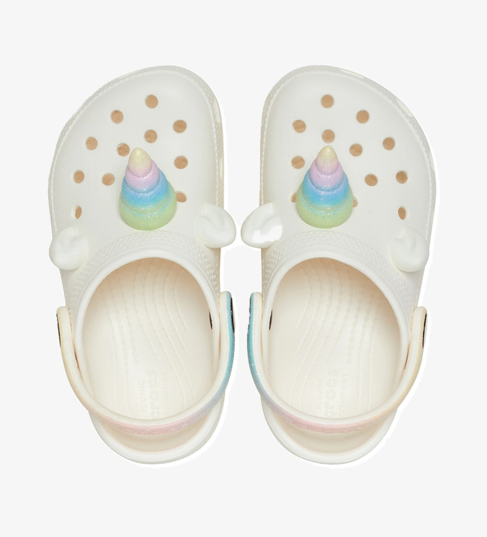Crocs Crocs Classic Iam Rainbow Unicorncgt Çocuk Terlik Beyaz model görseli