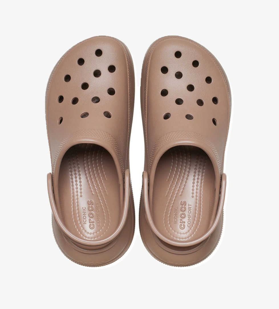 Crocs Classic Crush Clog Kadın Terlik Kahve - Görsel 1