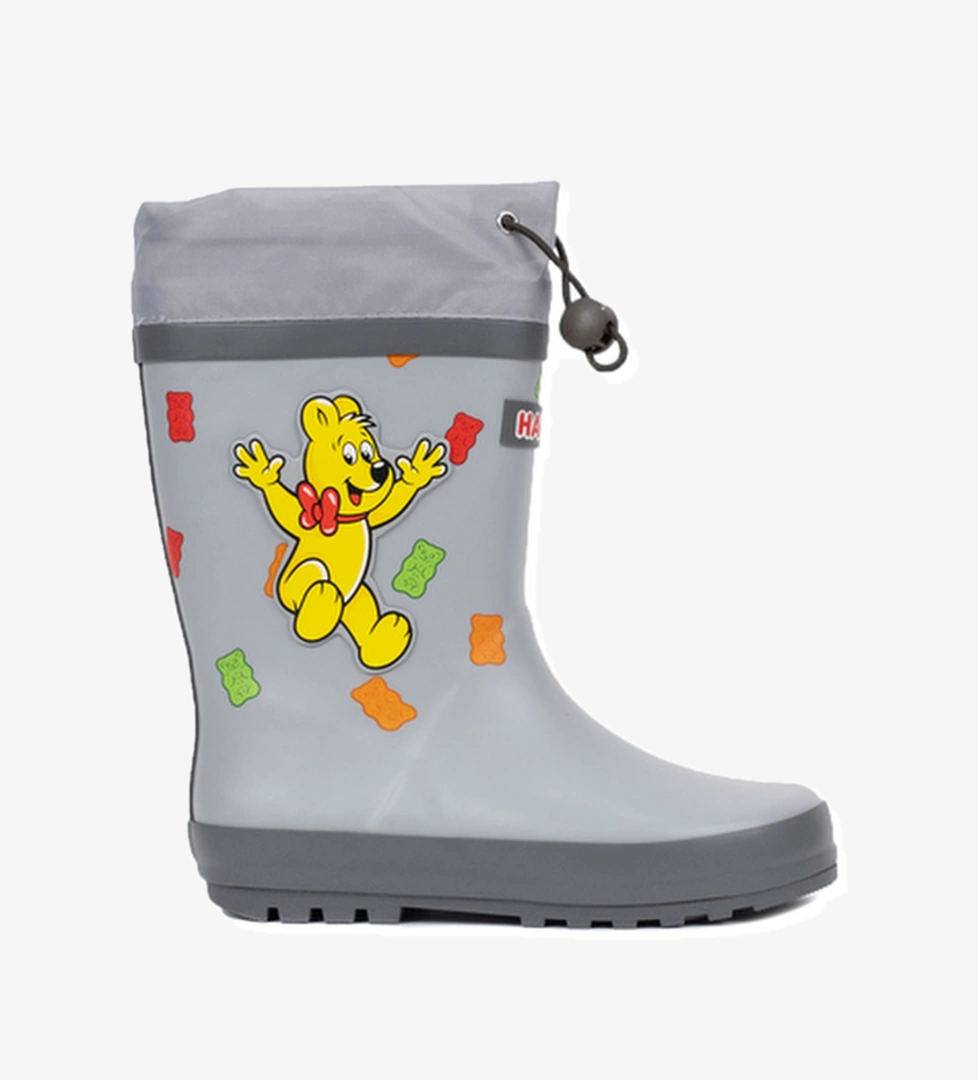 Harıbo Haribo Çocuk Su Geçirmez Yağmur Çizmesi Çocuk Bot Ve Çizme Gri model görseli