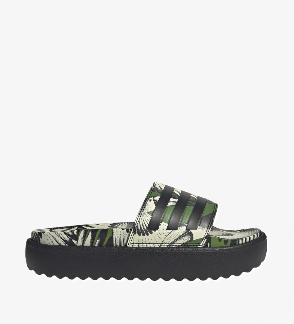 adidas Adılette Platform Kadın Terlik Yeşil - Görsel 1