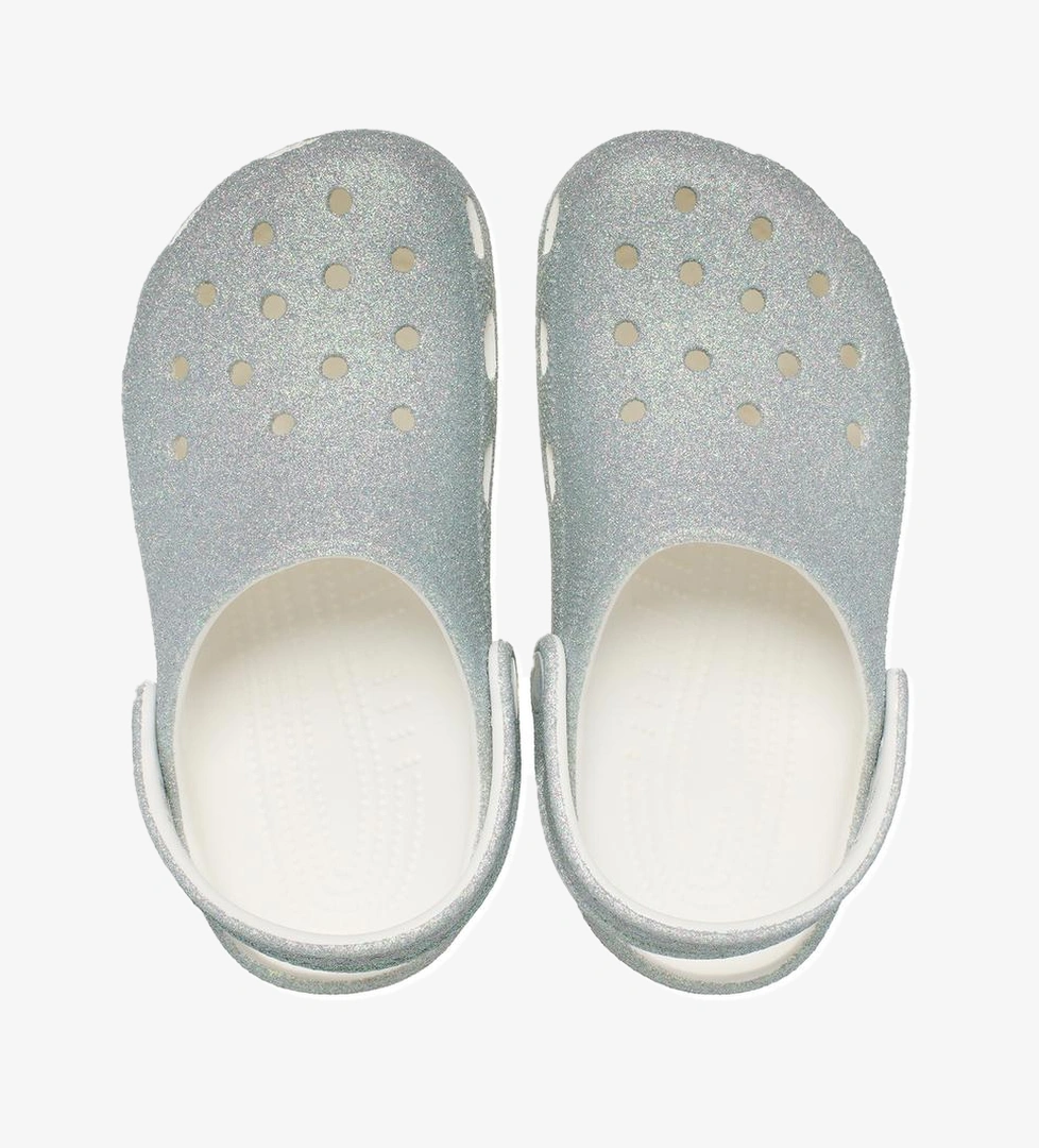 Crocs Crocs Classic Iridescent Glitter Cgk Çocuk Terlik Gri model görseli
