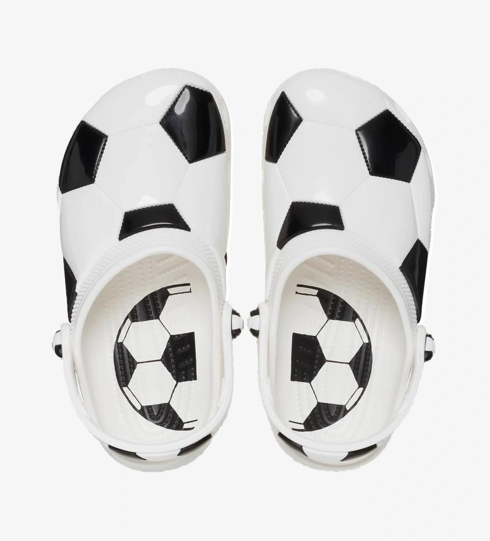 Crocs Classic Soccer Ball Clog K Çocuk Terlik Beyaz - Görsel 1