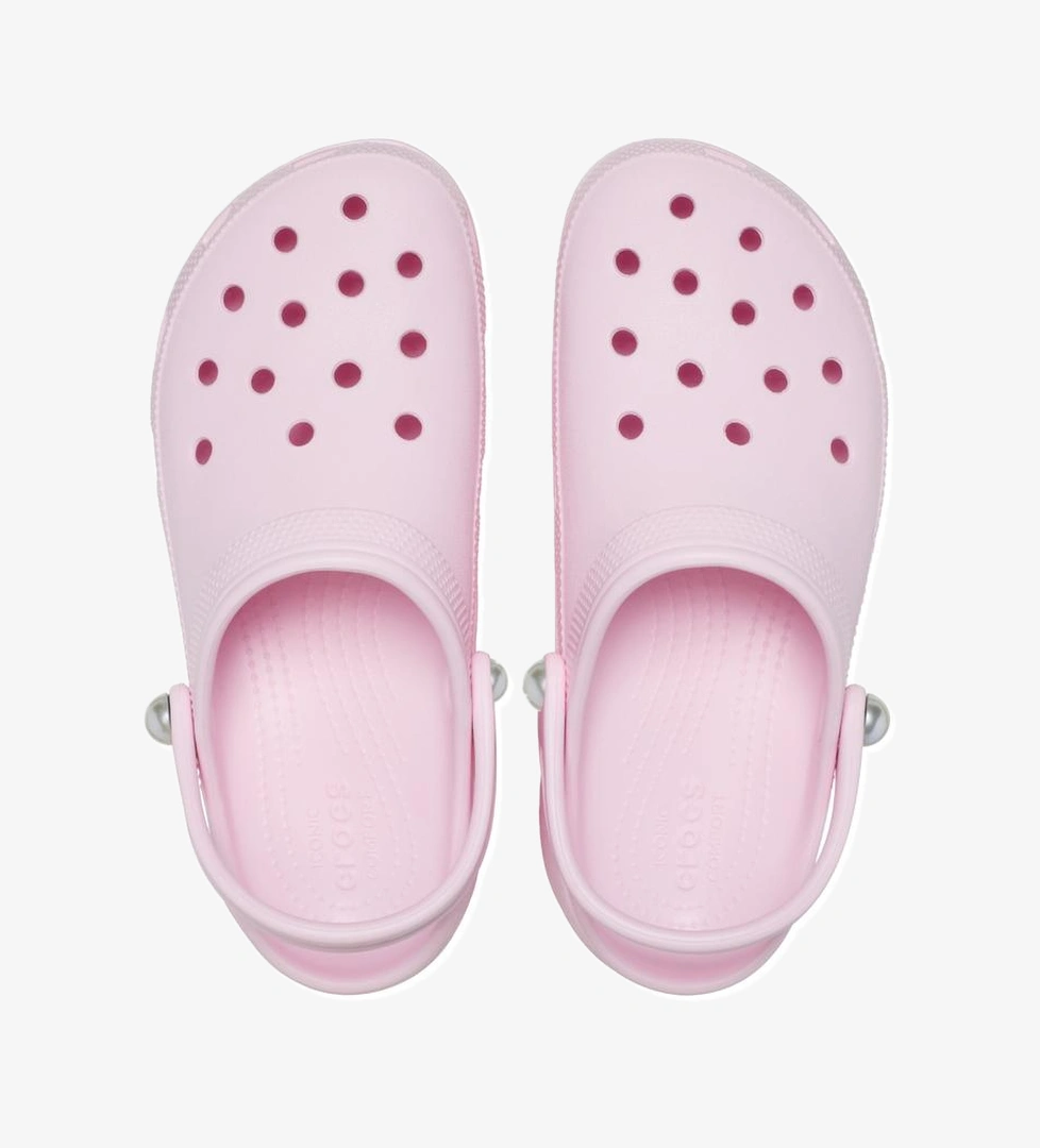 Crocs Crocs Classic Platform Pearl Clog Kadın Terlik Pembe model görseli