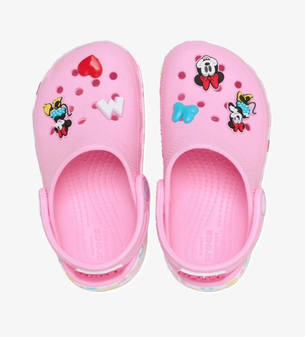 Crocs Mickey Frnds Minnie Cls Clg T Çocuk Terlik Pembe - Görsel 1