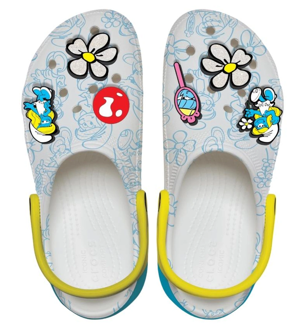 Crocs Smurfs Platform Clog Kadın Terlik Gri - Görsel 1