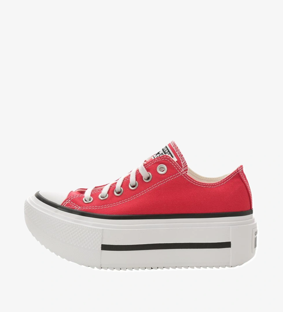 Converse Converse Chuck Taylor All Star Lıft Double Stack Platform Kadın Spor Ayakkabı Kırmızı model görseli