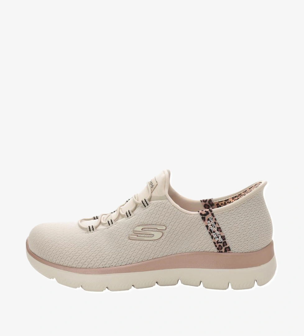 Skechers Summıts Leopard Chıc Kadın Spor Ayakkabı Krem