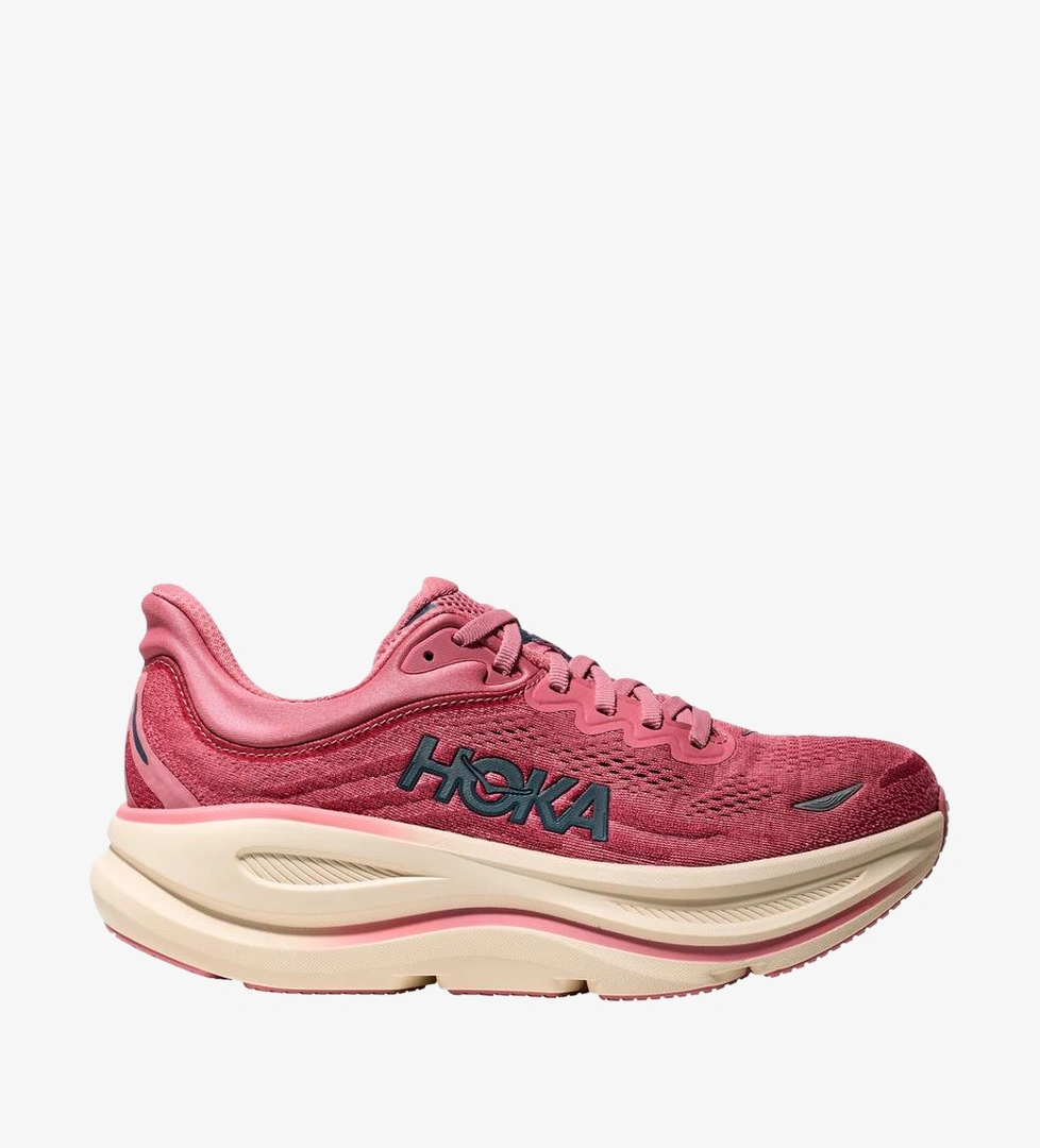 Hoka Bondi 9 Kadın Spor Ayakkabı Kırmızı